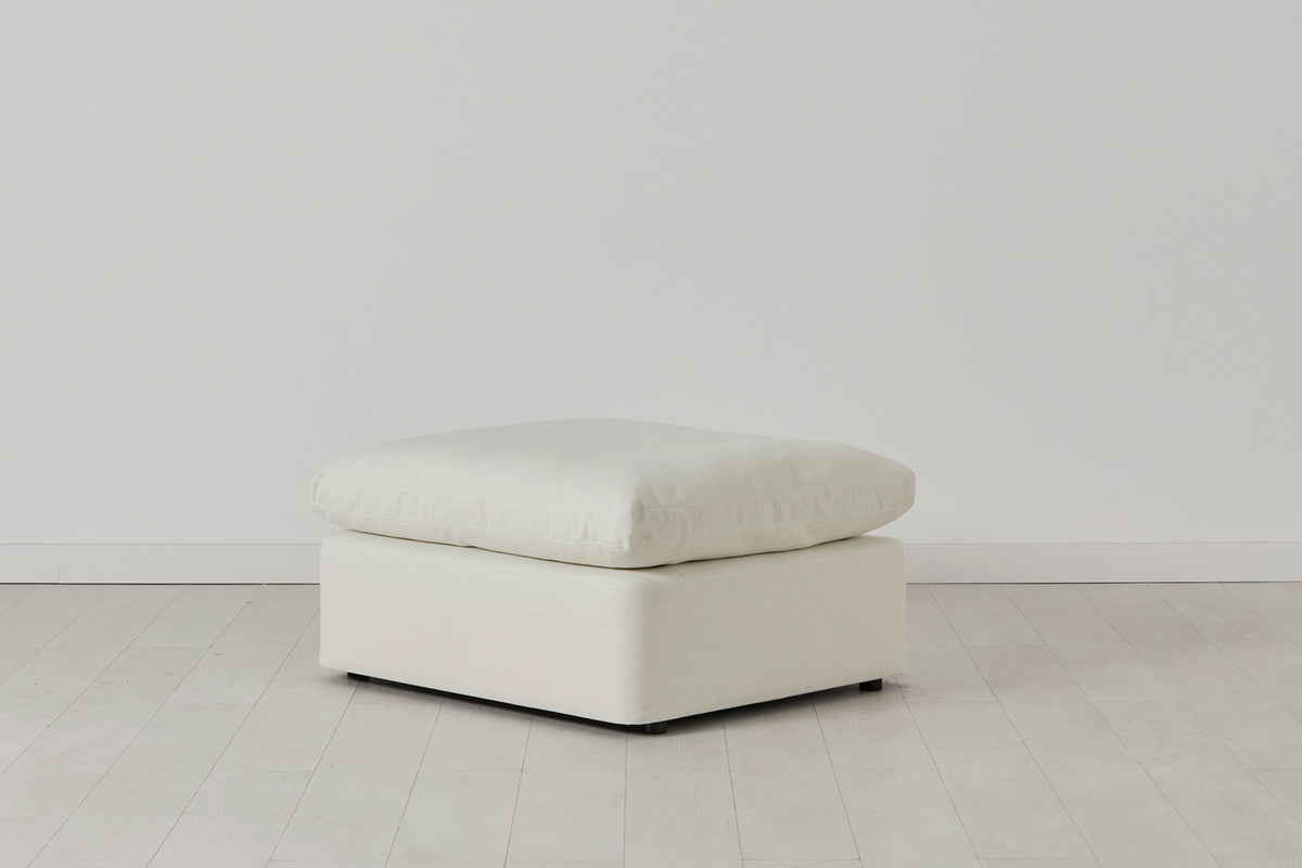 Model 13 Ottoman, White