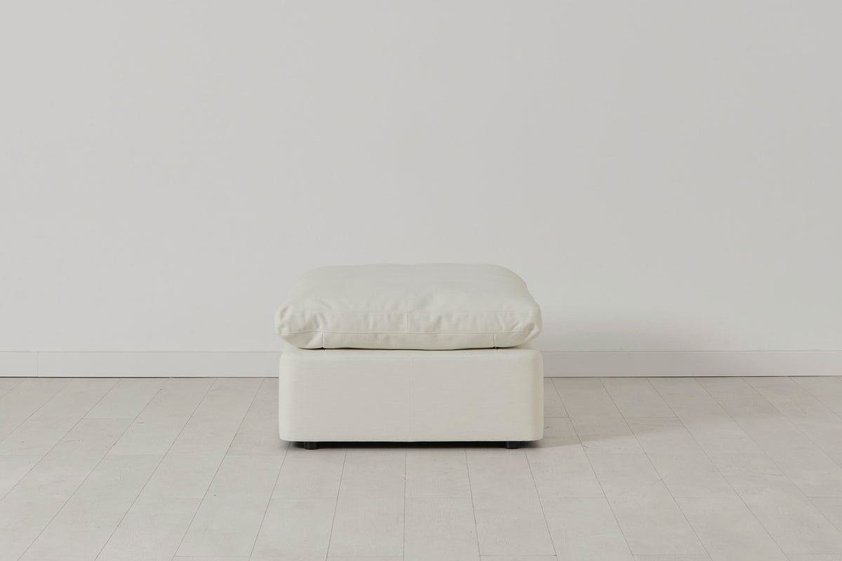 Model 13 Ottoman, White