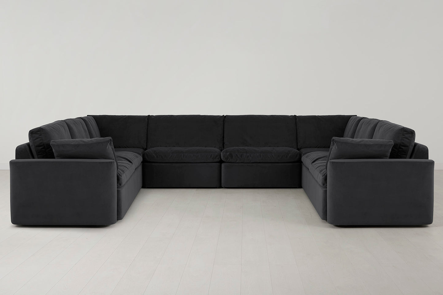 Model 13 U Shaped Sofa, Charcoal