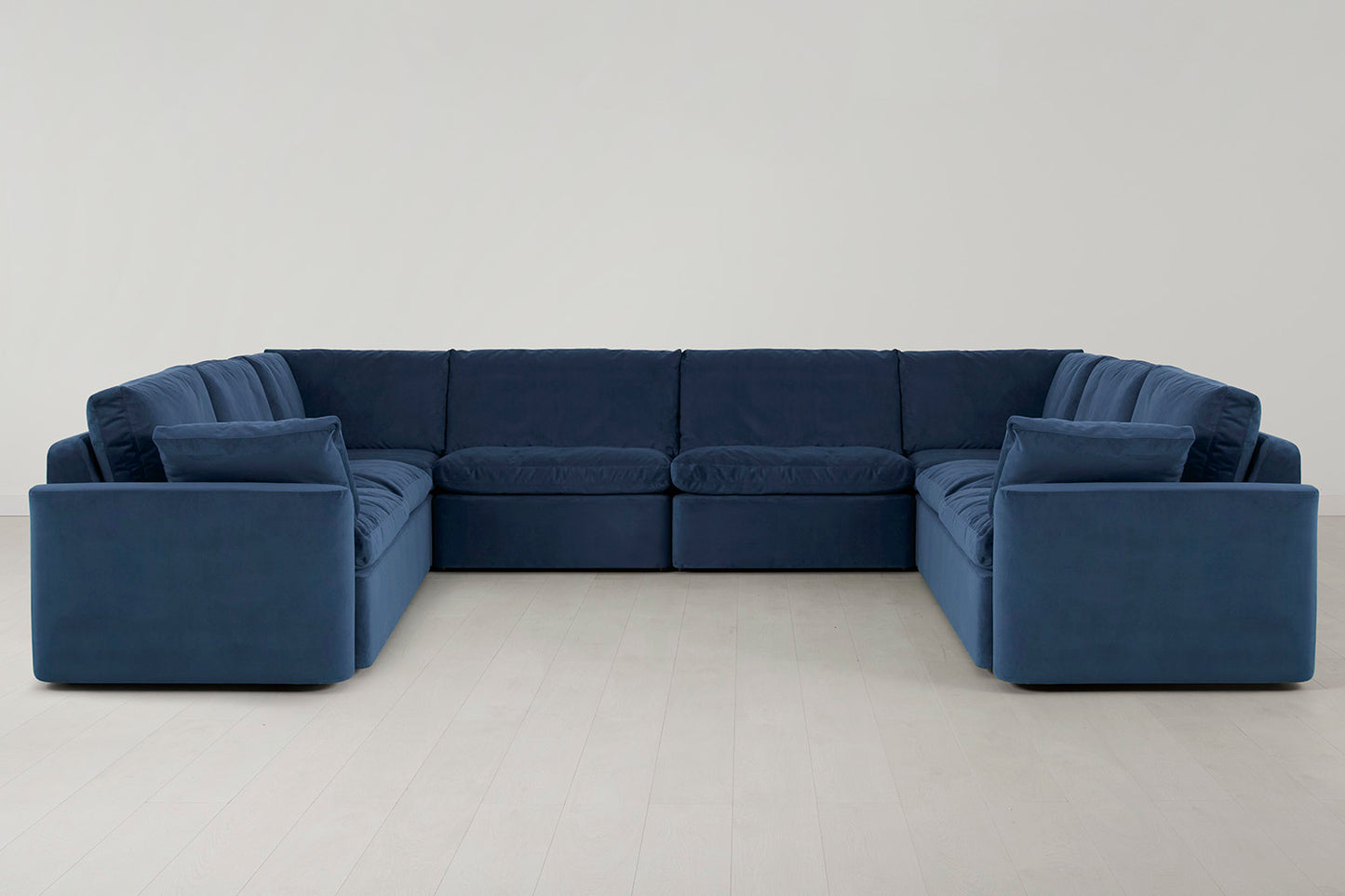 Model 13 U Shaped Sofa, Teal