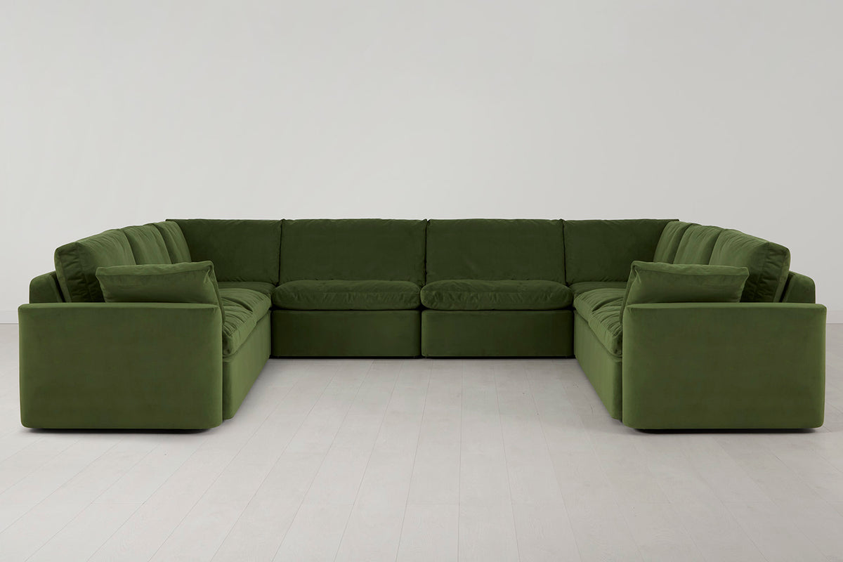Model 13 U Shaped Sofa, Vine