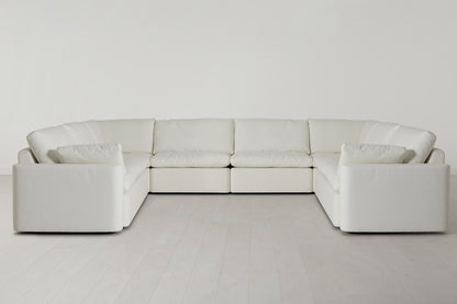 Model 13 U Shaped Sofa, White