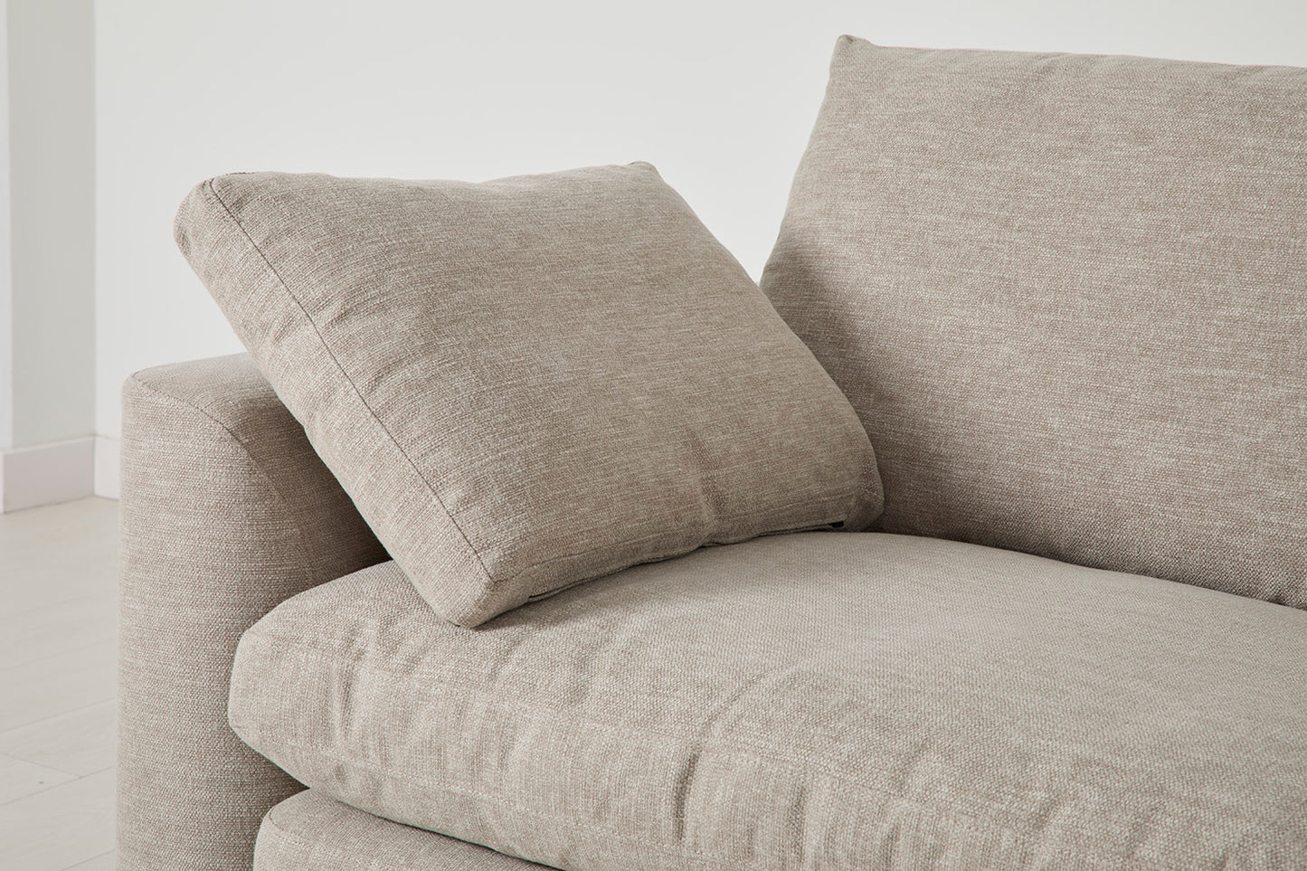 Model 13 2-Seater Left Chaise Sofa, Pumice