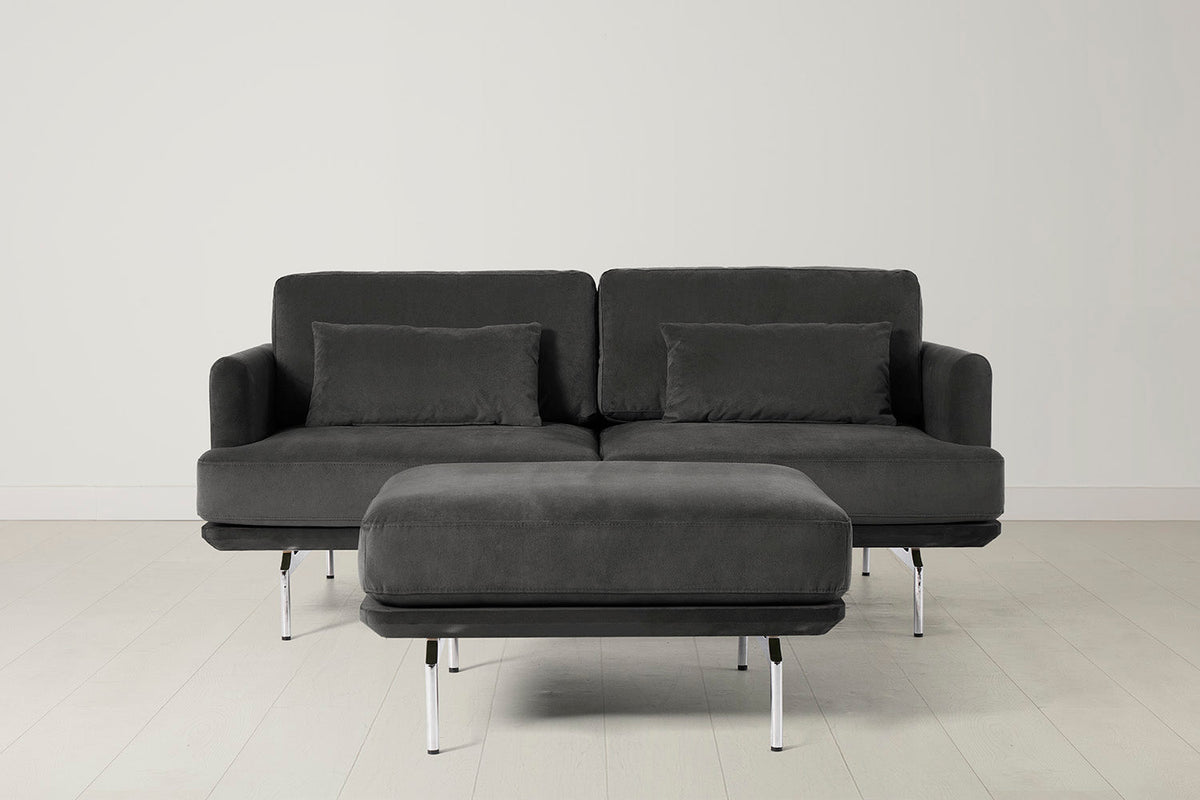 Model 14 Ottoman, Charcoal