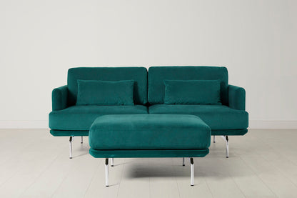 2-Seater Sofa in green velvet