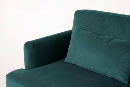 Model 14 2 Seater Sofa with Ottoman, Kingfisher