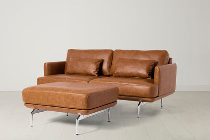Model 14 2 Seater Sofa with Ottoman, Maple
