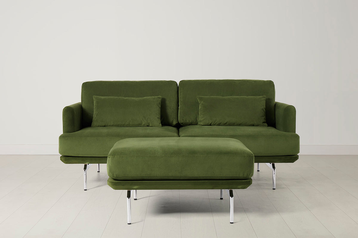 Model 14 2 Seater Sofa with Ottoman, Vine