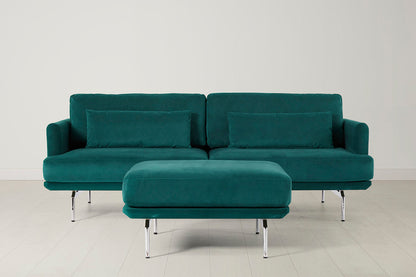 3-Seater Sofa in green velvet