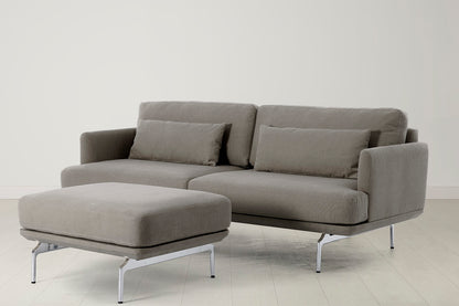 Model 14 3 Seater Sofa with Ottoman, Shadow