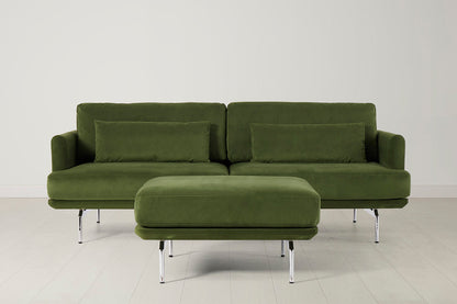 3-Seater Sofa in green velvet