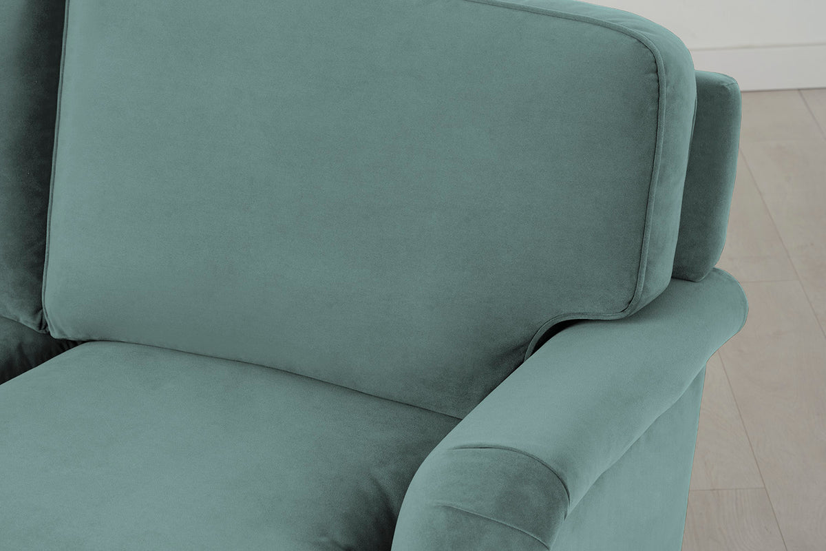 Model 15 2 Seater Sofa with Ottoman, Airforce