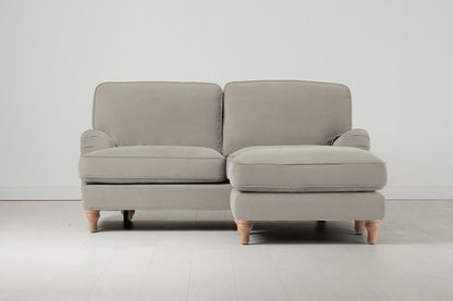 Model 15 2 Seater Sofa with Ottoman, Oak / Bone