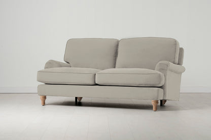 Model 15 2 Seater Sofa, Oak / Bone