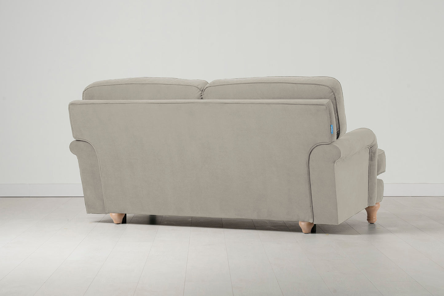 Model 15 2 Seater Sofa, Oak / Bone