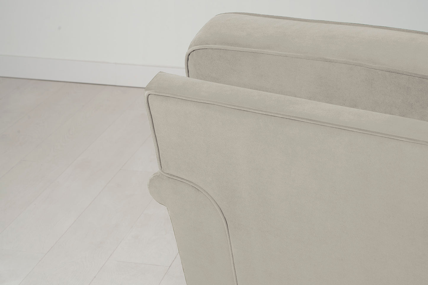 Model 15 2 Seater Sofa with Ottoman, Bone