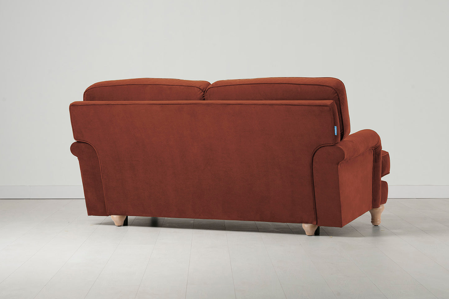 Model 15 2 Seater Sofa, Oak / Brick