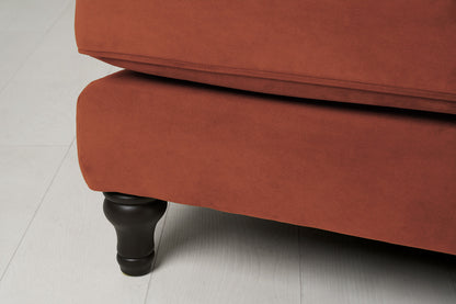 Model 15 2 Seater Sofa with Ottoman, Brick