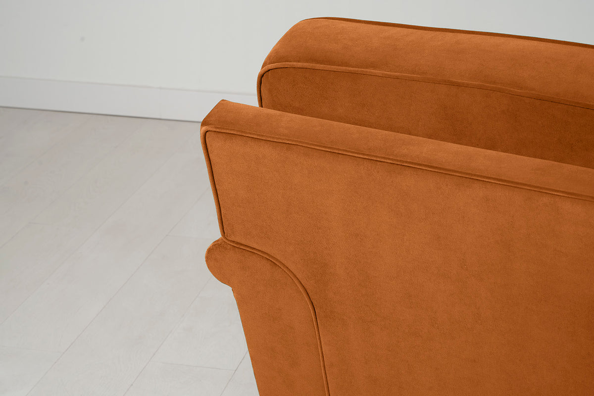 Model 15 2 Seater Sofa with Ottoman, Bronze
