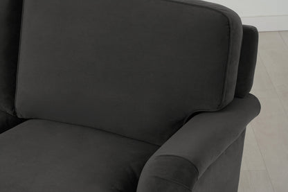 Model 15 2 Seater Sofa with Ottoman, Charcoal