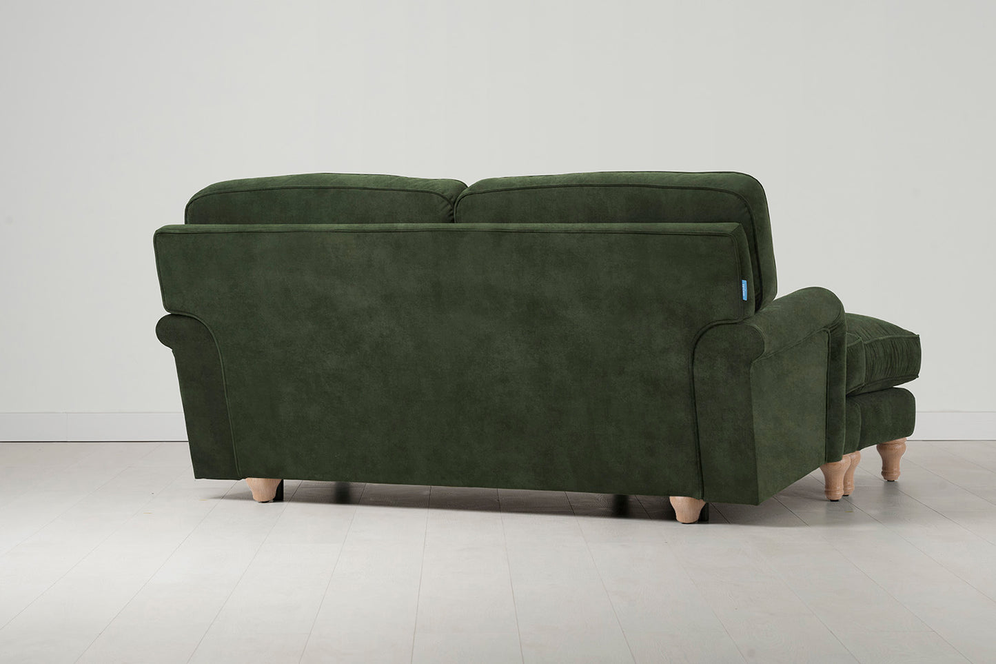Model 15 2 Seater Sofa with Ottoman, Oak / Conifer