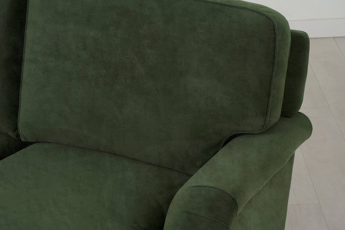 Model 15 2 Seater Sofa with Ottoman, Conifer