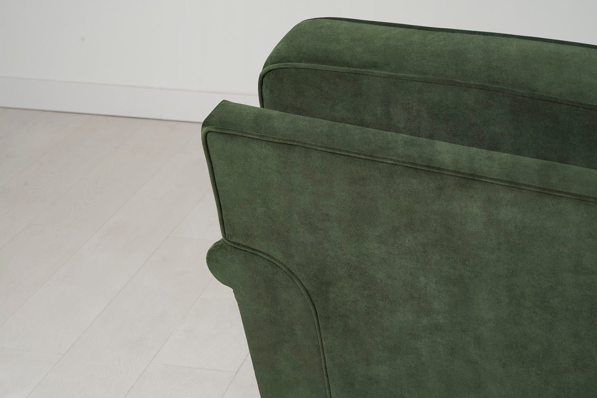 Model 15 2 Seater Sofa with Ottoman, Conifer