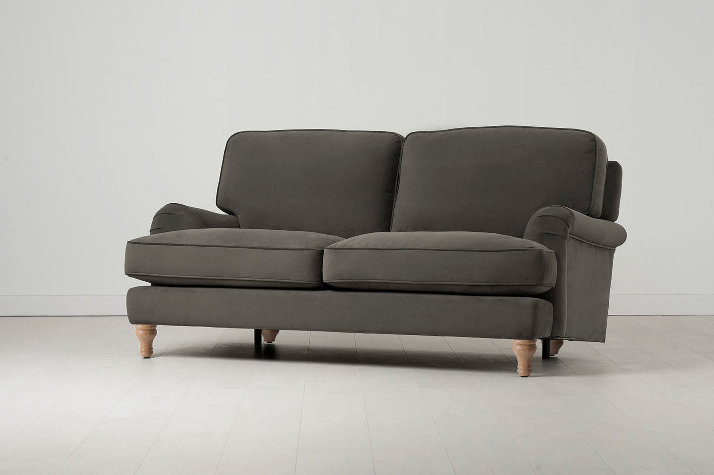 Model 15 2 Seater Sofa, Oak / Elephant