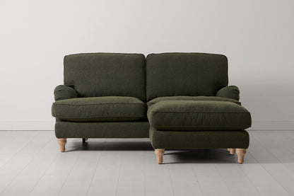 Model 15 2 Seater Sofa with Ottoman, Oak / Fern