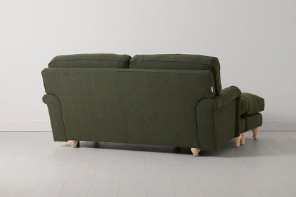 Model 15 2 Seater Sofa with Ottoman, Oak / Fern