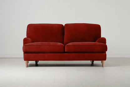 Model 15 2 Seater Sofa, Oak / Harissa