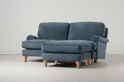 Model 15 2 Seater Sofa with Ottoman, Oak / Hydro