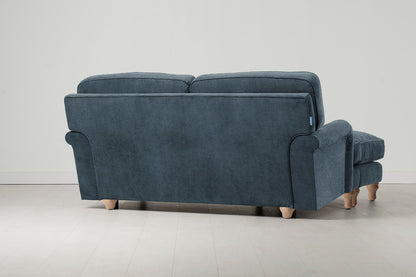 Model 15 2 Seater Sofa with Ottoman, Oak / Hydro