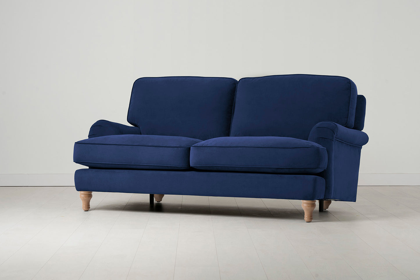 Model 15 2 Seater Sofa, Oak / Indigo