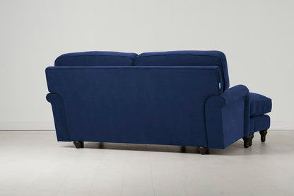 Model 15 2 Seater Sofa with Ottoman, Indigo