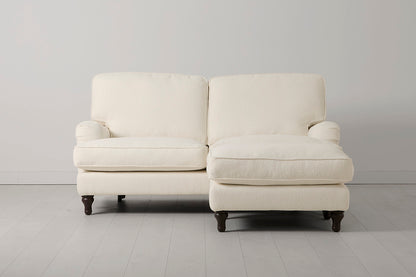 Model 15 2 Seater Sofa with Ottoman, Ivory