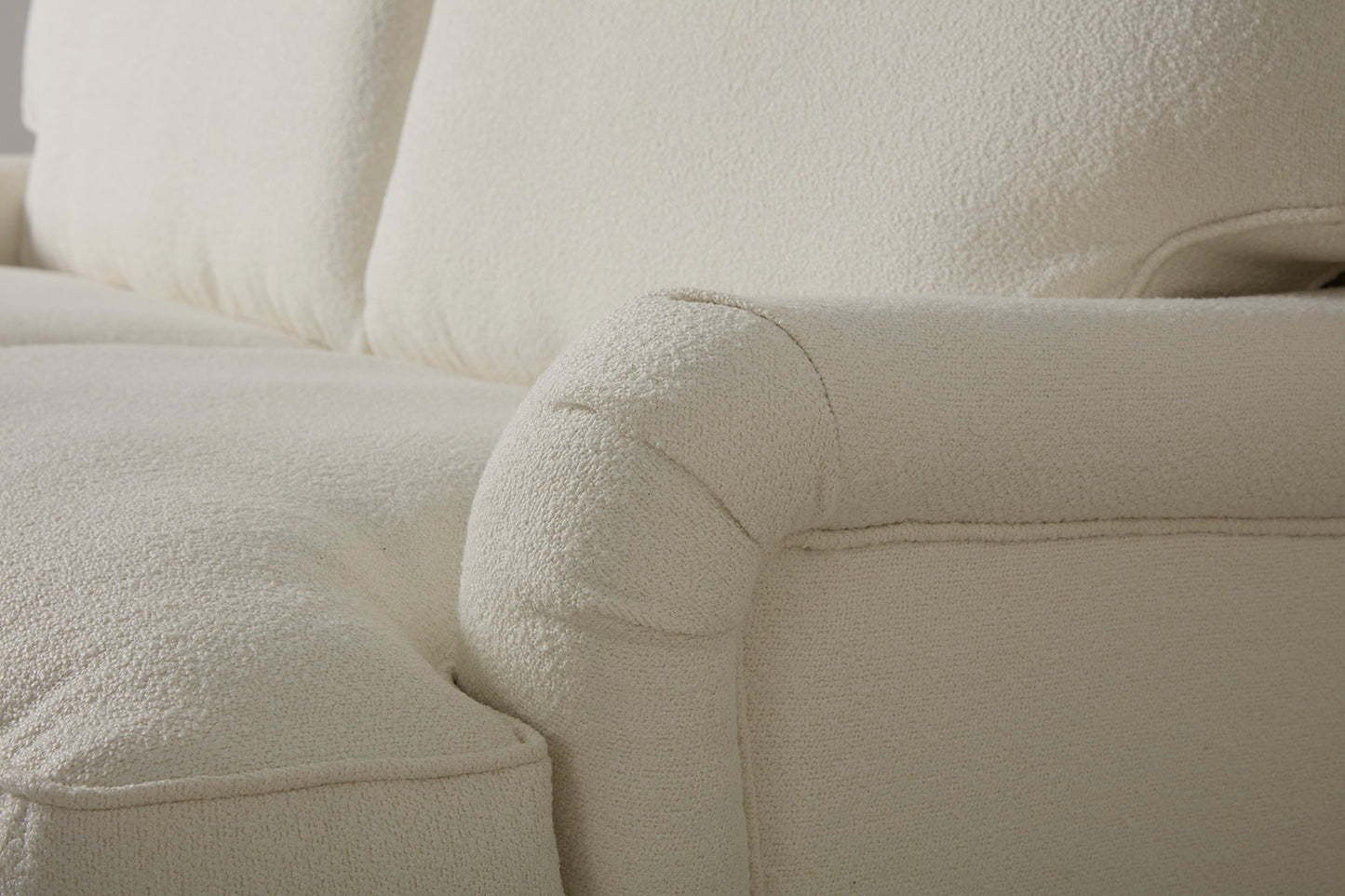 Model 15 3 Seater Sofa with Ottoman, Ivory