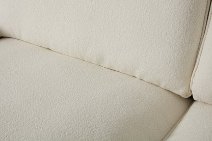 Model 15 3 Seater Sofa with Ottoman, Ivory