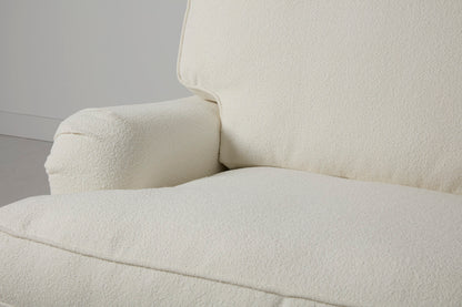 Model 15 2 Seater Sofa with Ottoman, Ivory