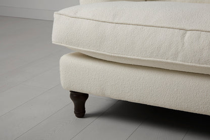 Model 15 3 Seater Sofa with Ottoman, Ivory