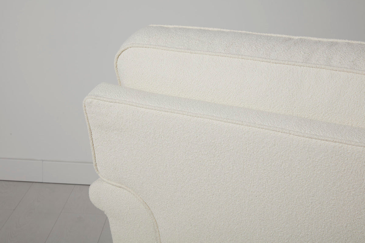 Model 15 3 Seater Sofa with Ottoman, Ivory