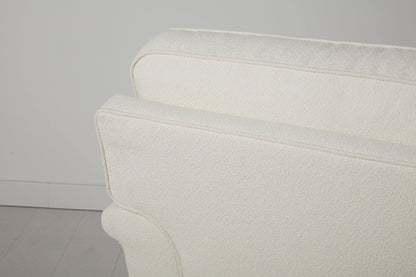 Model 15 3 Seater Sofa with Ottoman, Ivory