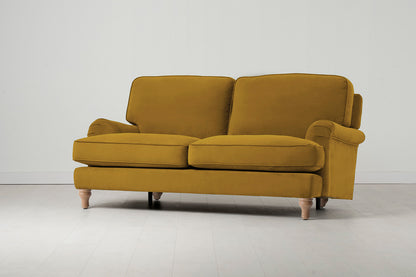 Model 15 2 Seater Sofa, Oak / Mustard