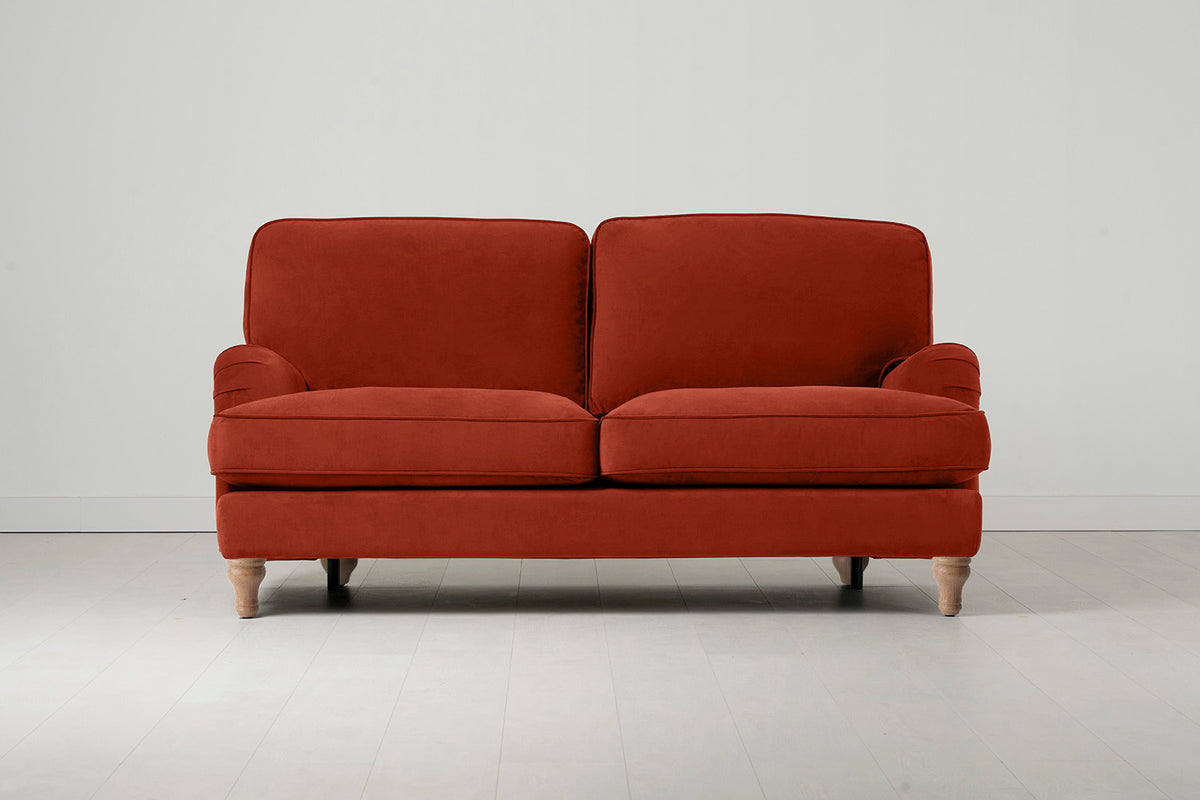 Model 15 2 Seater Sofa, Oak / Paprika