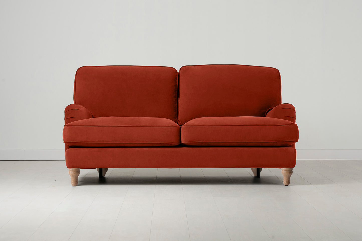 Model 15 2 Seater Sofa, Oak / Paprika