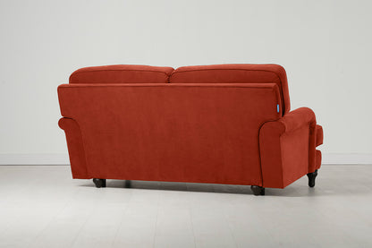 Model 15 2 Seater Sofa with Ottoman, Paprika