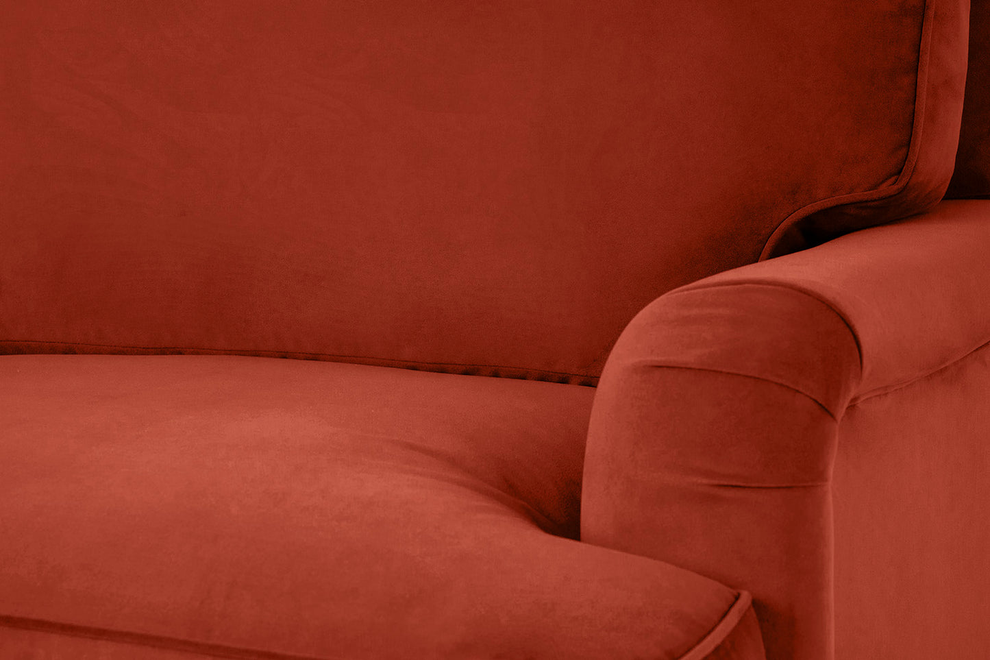 Model 15 2 Seater Sofa with Ottoman, Paprika