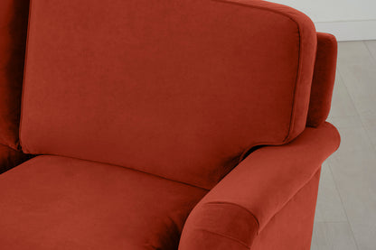 Model 15 2 Seater Sofa with Ottoman, Paprika