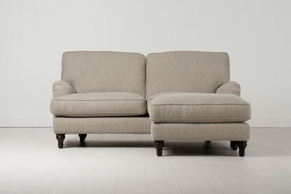 Model 15 2 Seater Sofa with Ottoman, Pumice