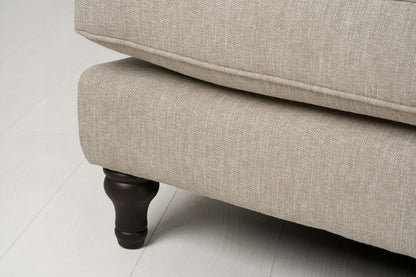 Model 15 2 Seater Sofa with Ottoman, Pumice
